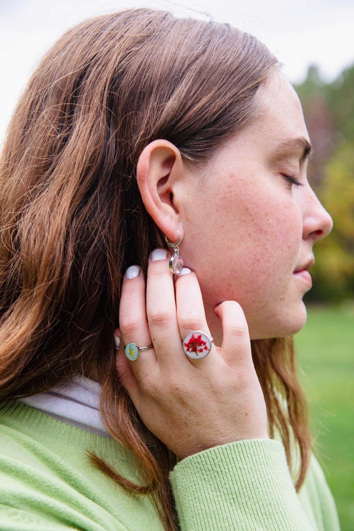 Pressed Flower Earrings
