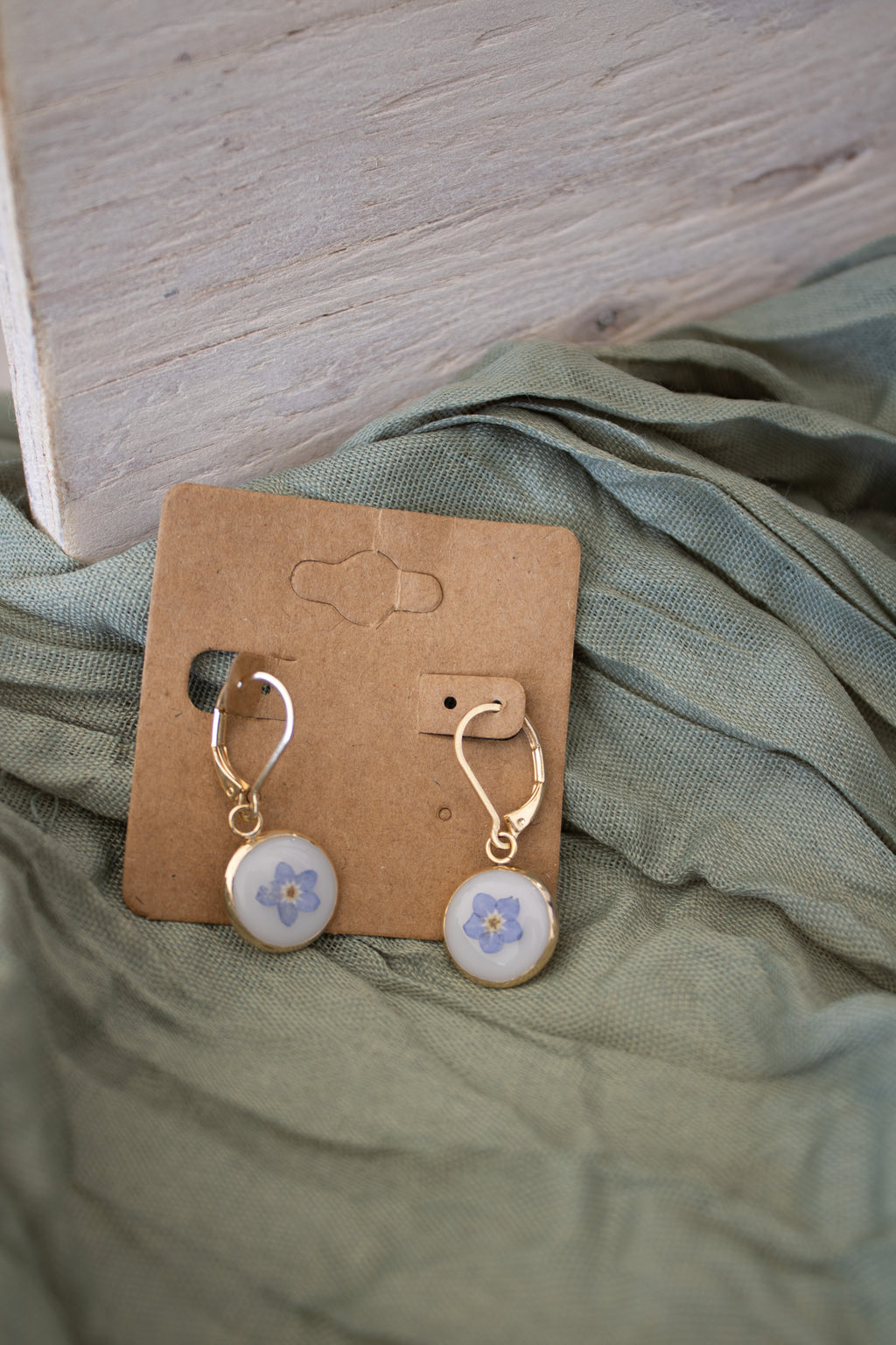 "forget me not" earrings