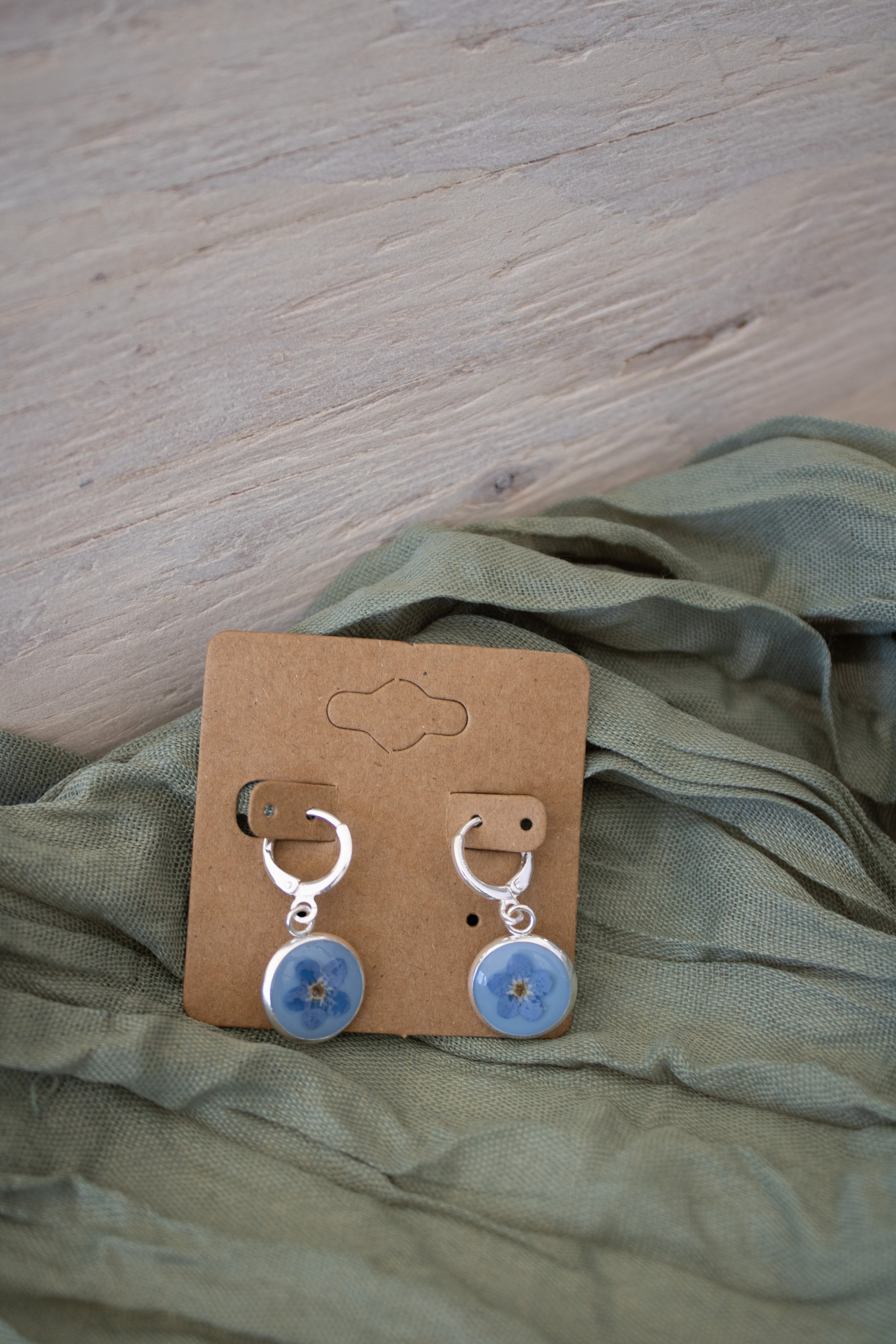 "forget me not" earrings