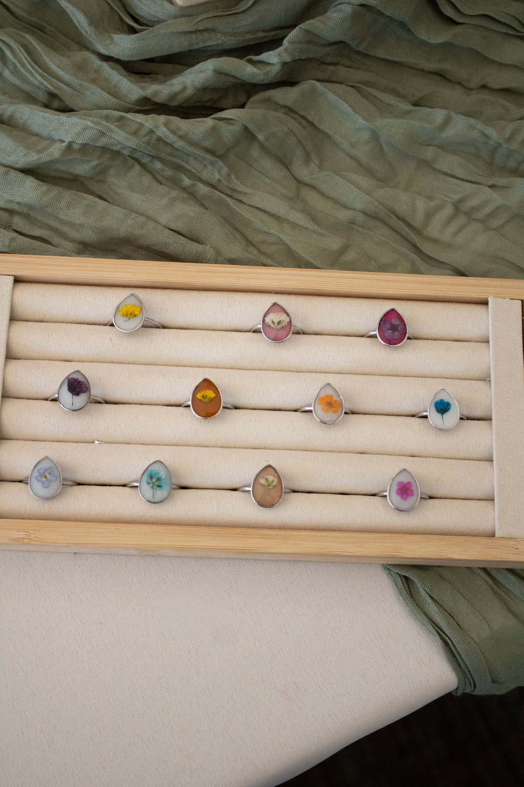 Petal Tear Adjustable Ring